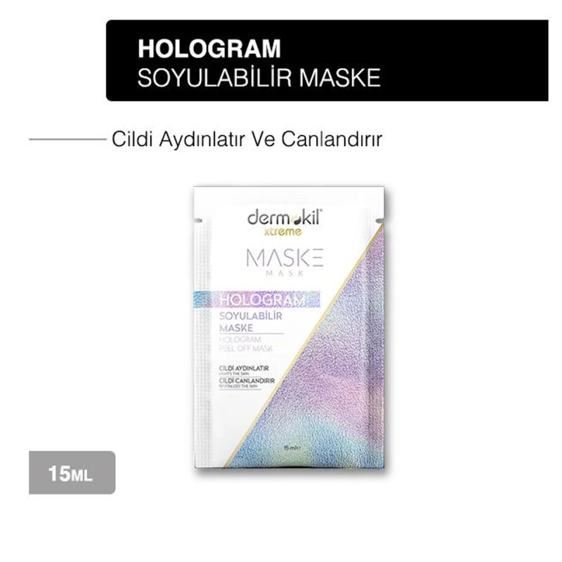 Dermokil Hologram Soyulabilir Yüz Maskesi 15 ml