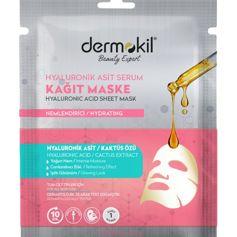 Dermokil Hyaluronik Asit Serum Kağıt Maske 28 gr
