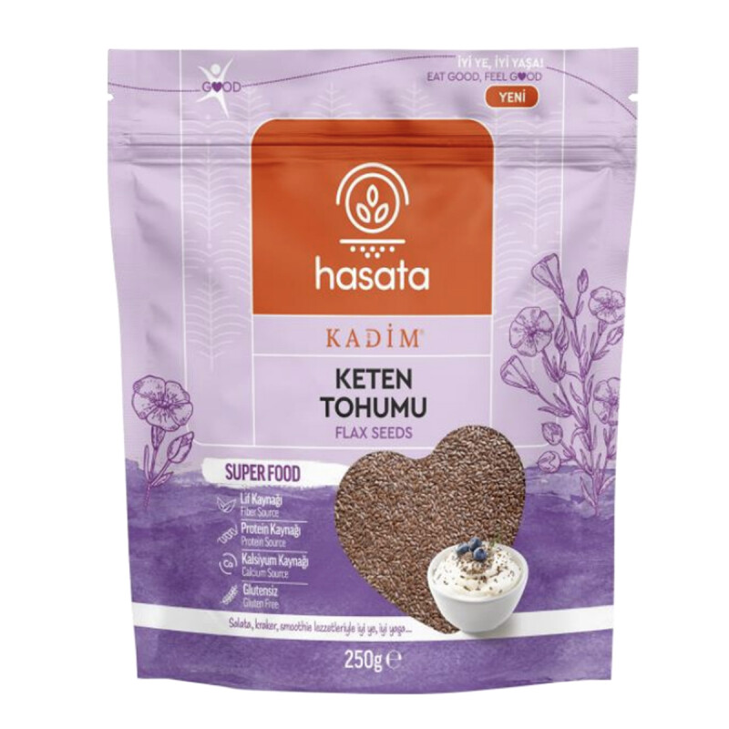 Hasata Keten Tohumu 250 gr. Superfood Aslını Korumuş Lezzetler Flax Seeds
